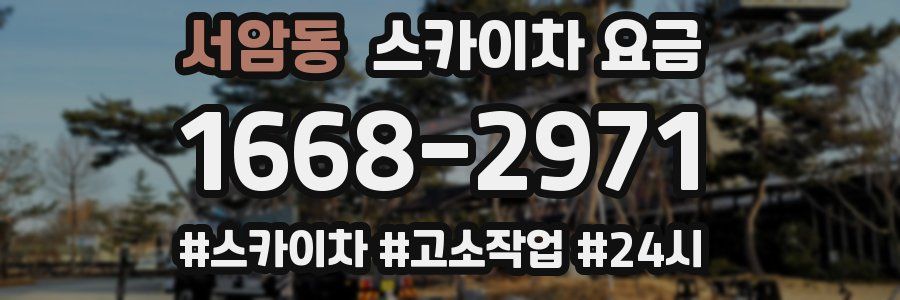 서암동 스카이차 요금