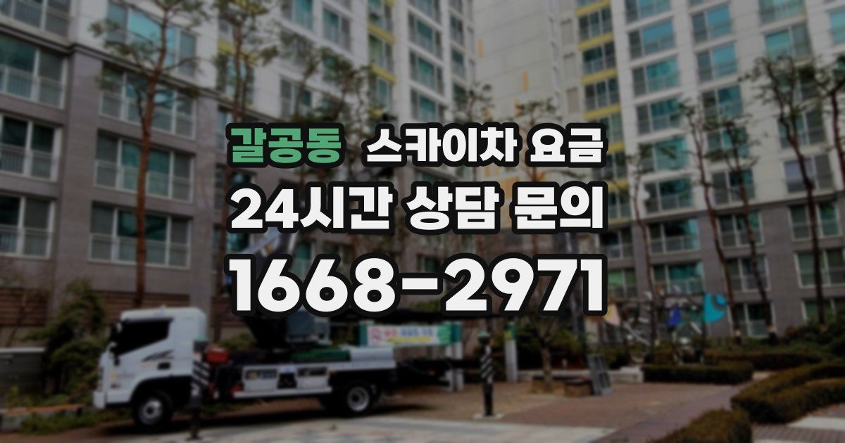 갈공동 스카이차 요금