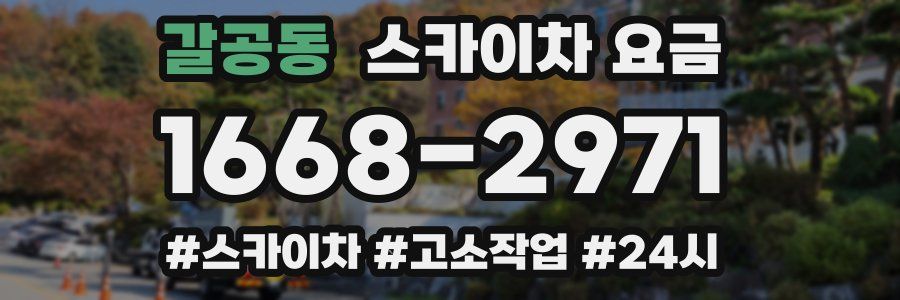 갈공동 스카이차 요금