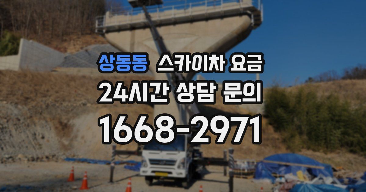 상동동 스카이차 요금