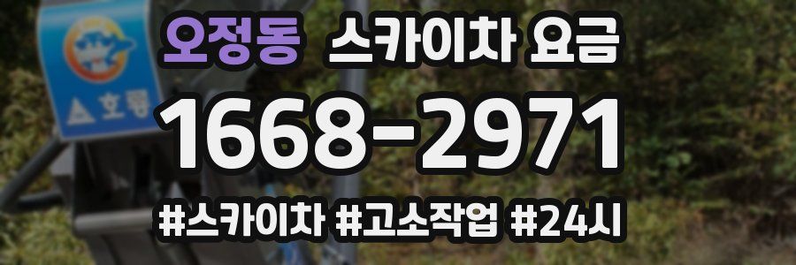 오정동 스카이차 요금