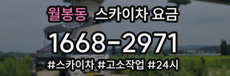 월봉동 스카이차 요금