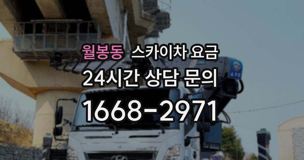 월봉동 스카이차 요금