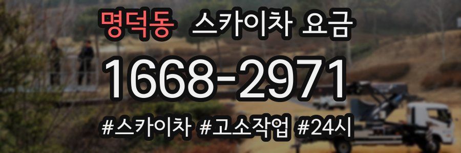 명덕동 스카이차 요금