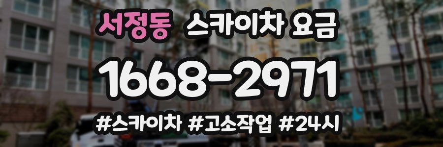 서정동 스카이차 요금