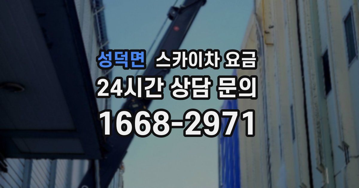 성덕면 스카이차 요금