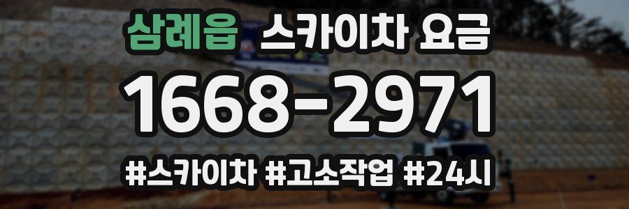 삼례읍 스카이차 요금