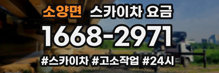 소양면 스카이차 요금