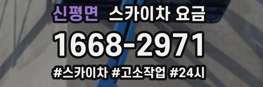 신평면 스카이차 요금