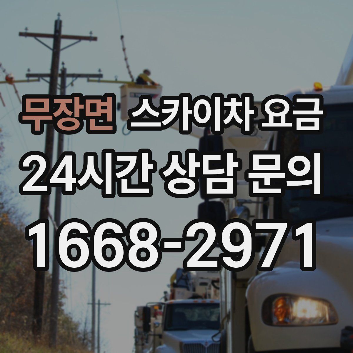 무장면 스카이차 요금