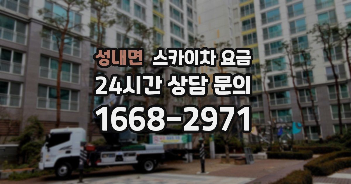 성내면 스카이차 요금