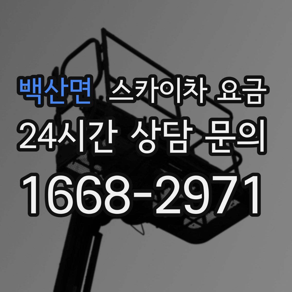 백산면 스카이차 요금