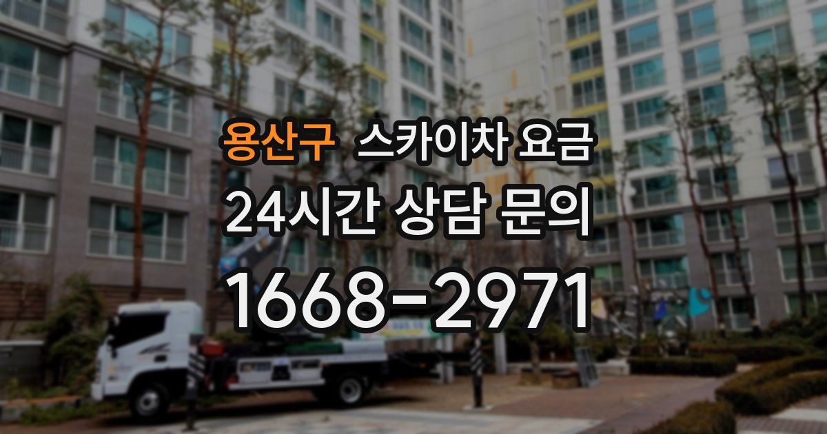 용산구 스카이차 요금