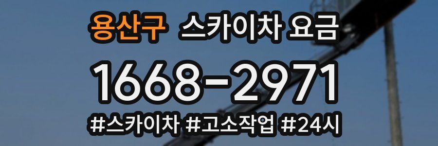 용산구 스카이차 요금