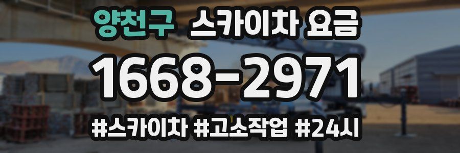 양천구 스카이차 요금