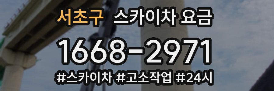 서초구 스카이차 요금