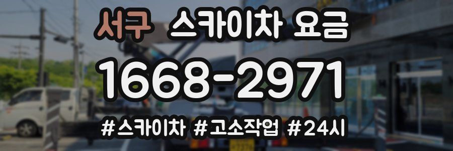 서구 스카이차 요금
