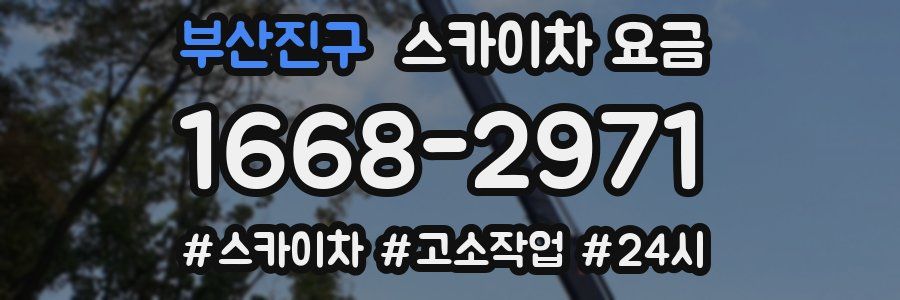 부산진구 스카이차 요금
