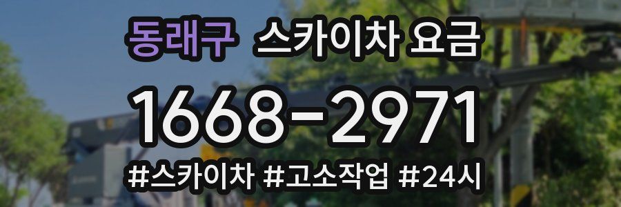 동래구 스카이차 요금
