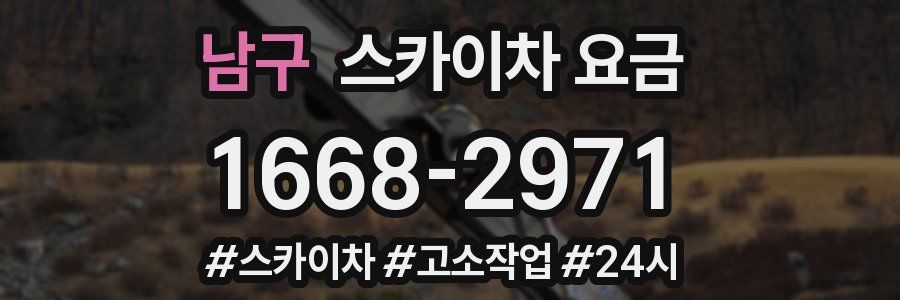남구 스카이차 요금