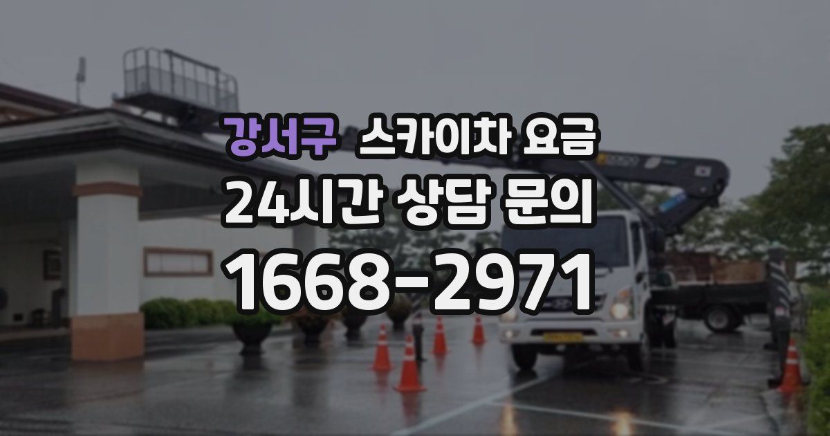 강서구 스카이차 요금