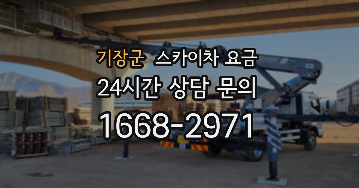 기장군 스카이차 요금