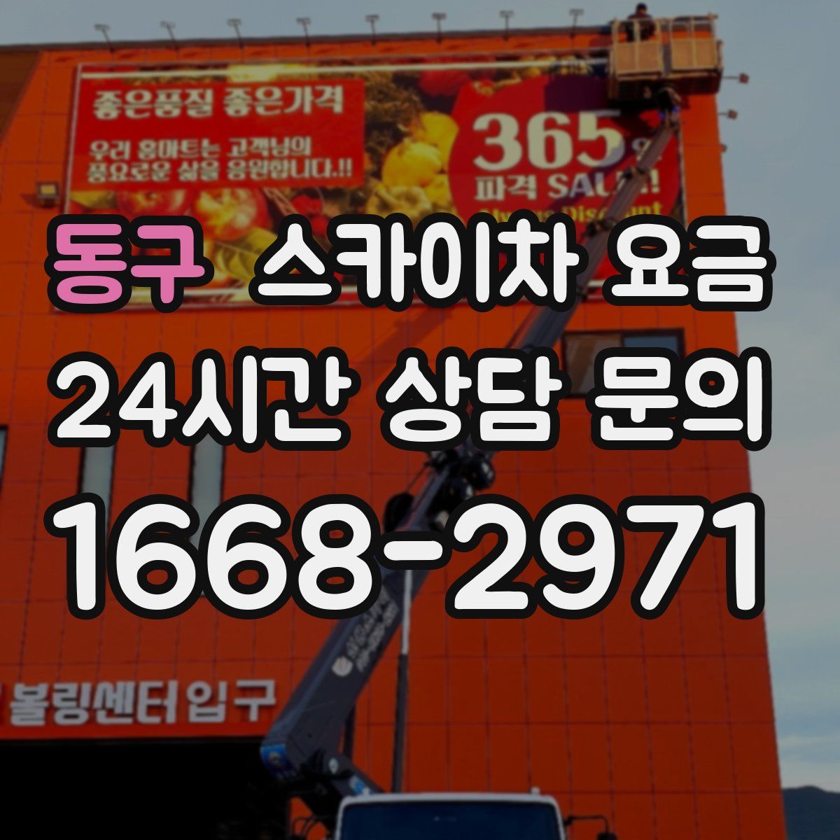 동구 스카이차 요금