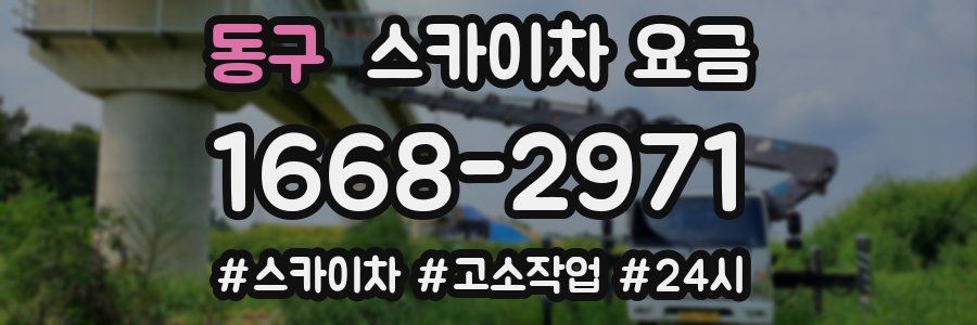 동구 스카이차 요금