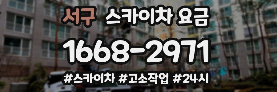 서구 스카이차 요금