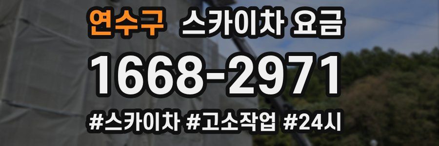 연수구 스카이차 요금