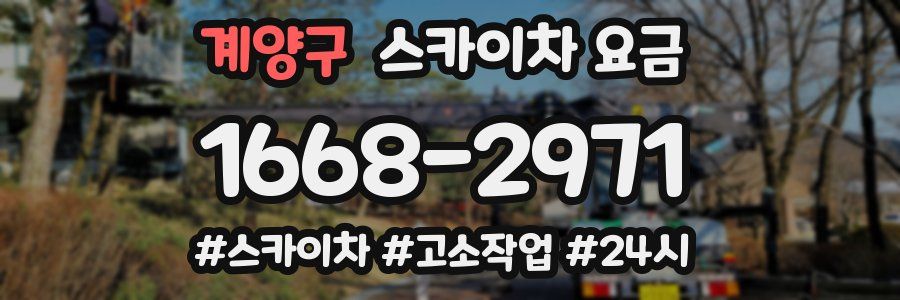 계양구 스카이차 요금