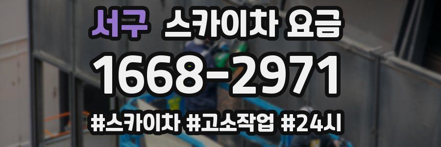 서구 스카이차 요금