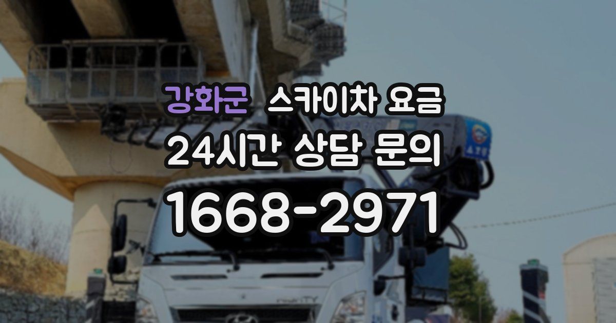 강화군 스카이차 요금