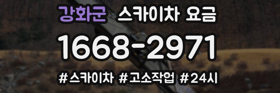 강화군 스카이차 요금