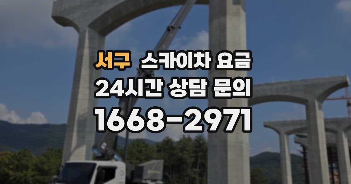 서구 스카이차 요금