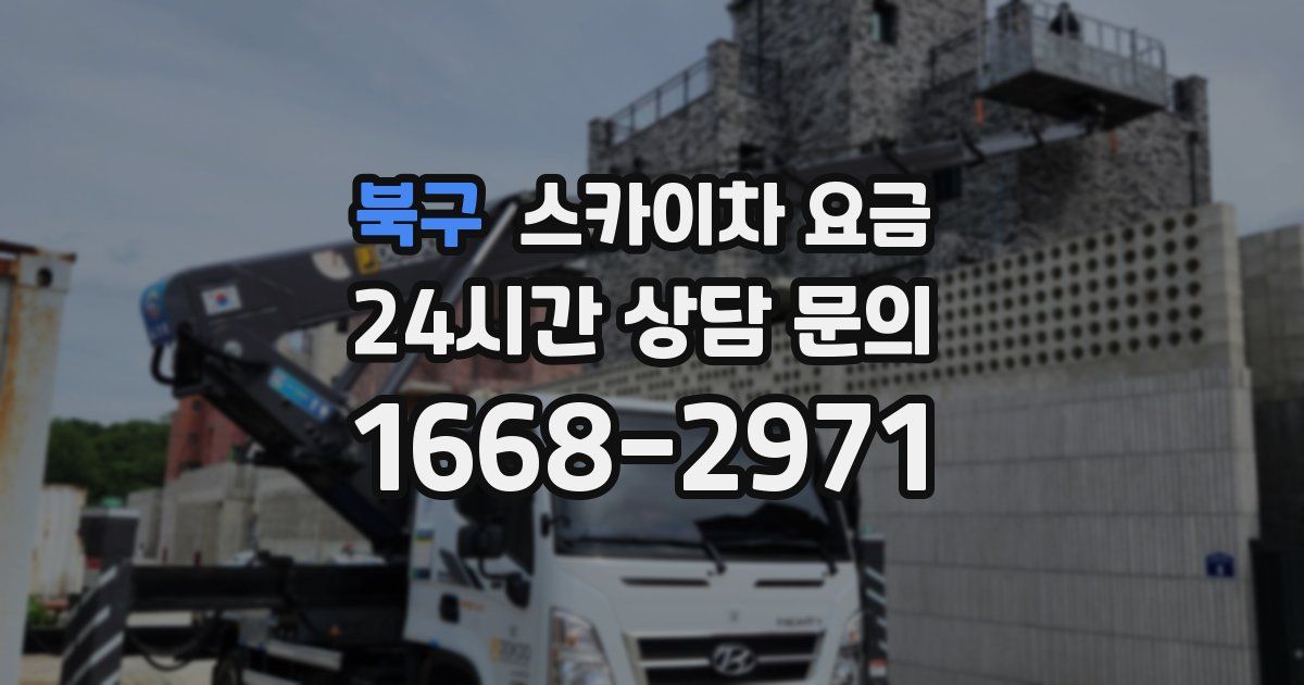 북구 스카이차 요금
