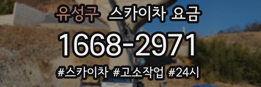 유성구 스카이차 요금