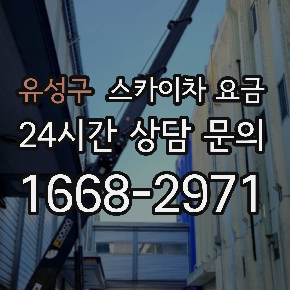유성구 스카이차 요금