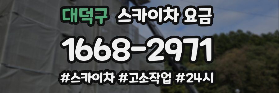 대덕구 스카이차 요금