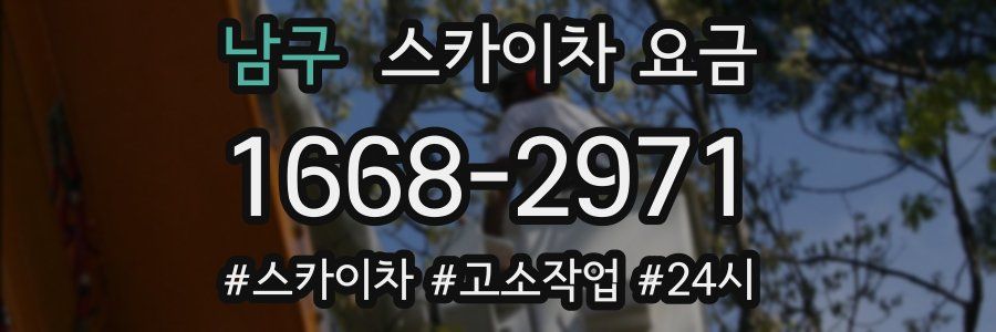남구 스카이차 요금