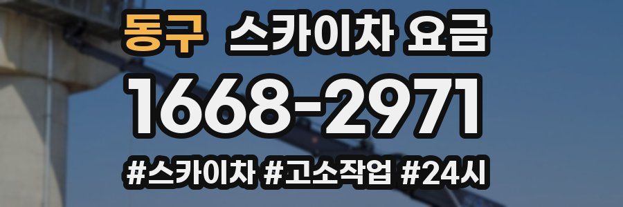 동구 스카이차 요금