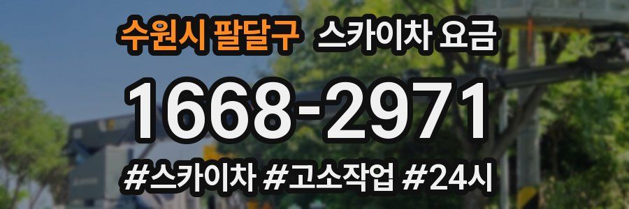 수원시 팔달구 스카이차 요금