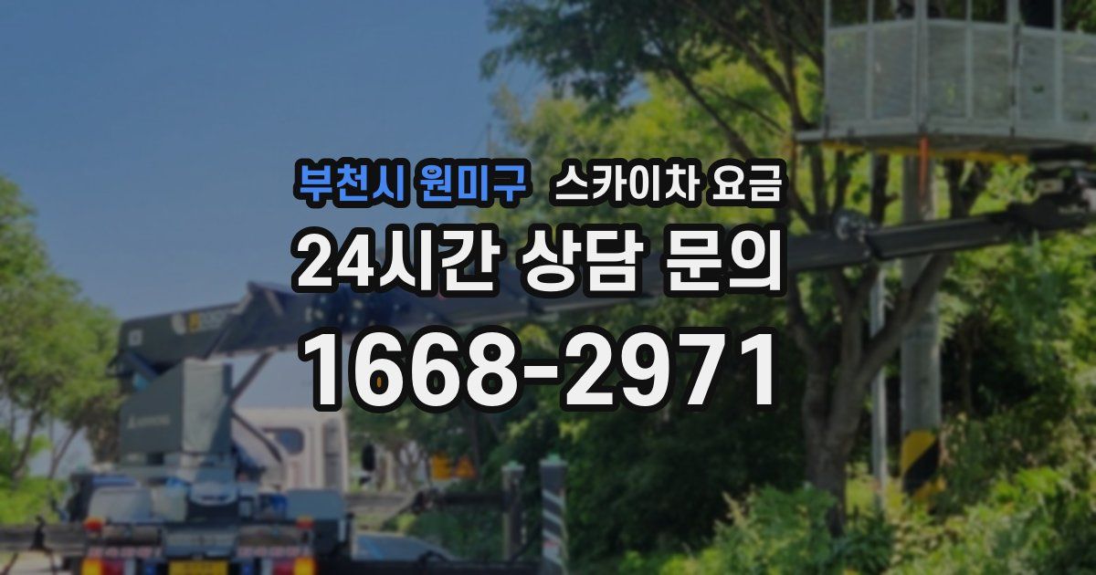 부천시 원미구 스카이차 요금