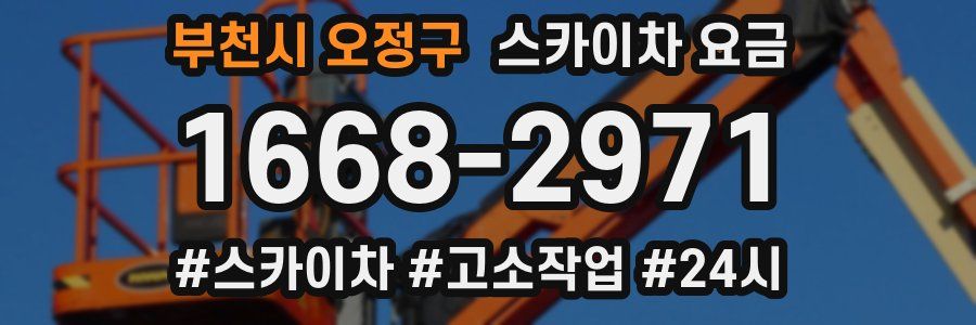부천시 오정구 스카이차 요금