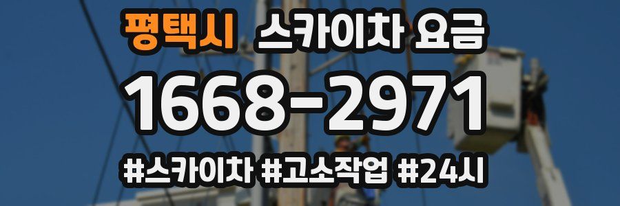 평택시 스카이차 요금