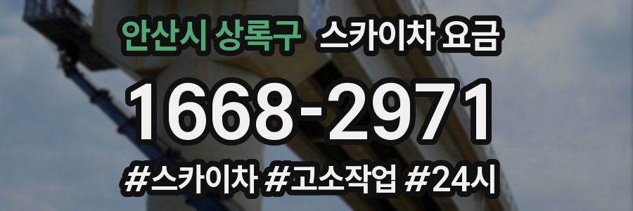 안산시 상록구 스카이차 요금