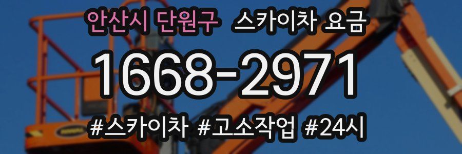 안산시 단원구 스카이차 요금