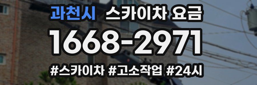 과천시 스카이차 요금