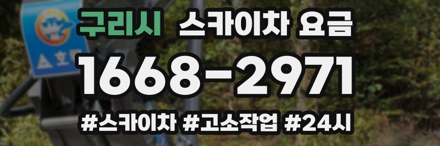 구리시 스카이차 요금