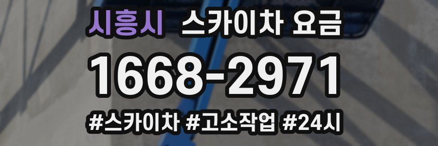 시흥시 스카이차 요금